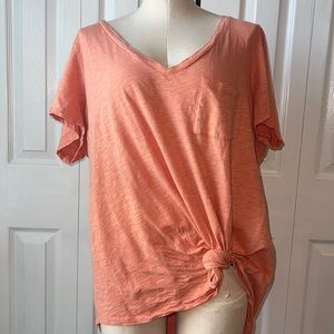 Torrid Peach Pocket Tee